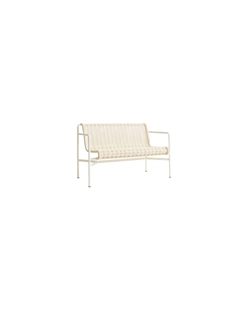 Hay Bank mit Rückenlehne Palissade Cord - Weiß - Epoxid-lackierter Stahl - Designer Ronan & Erwan Bouroullec 