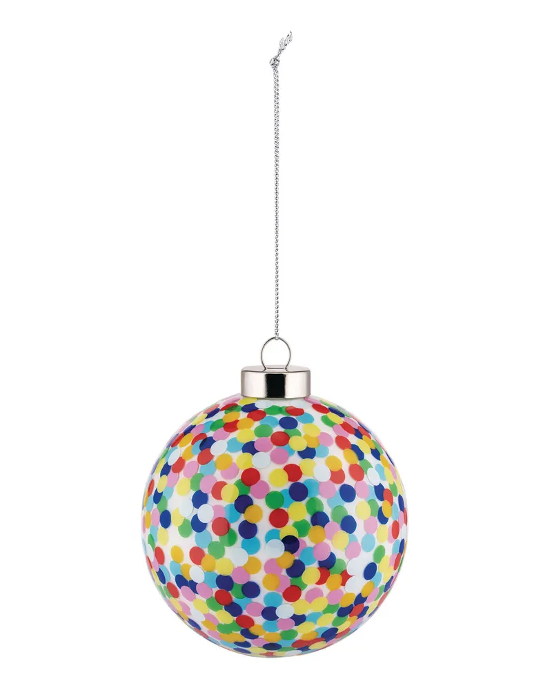 Alessi Weihnachtskugel Proust - Blau - geblasenes Glas - Designer Alessandro Mendini 