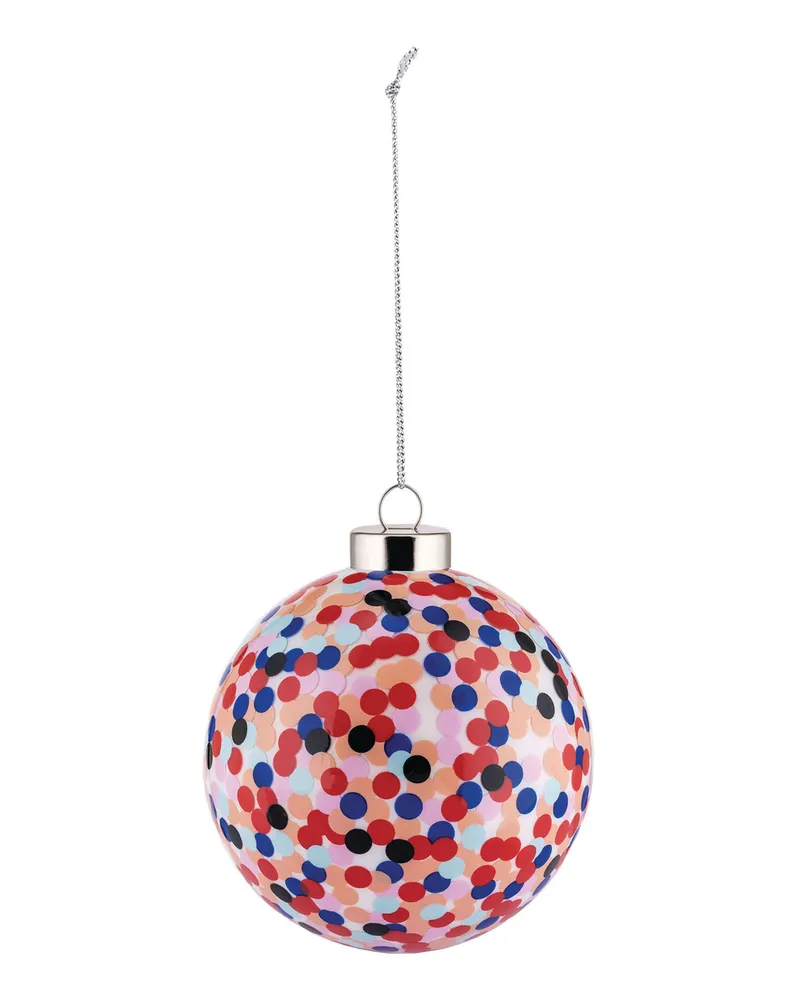 Alessi Weihnachtskugel Proust - Blau - geblasenes Glas - Designer Alessandro Mendini 