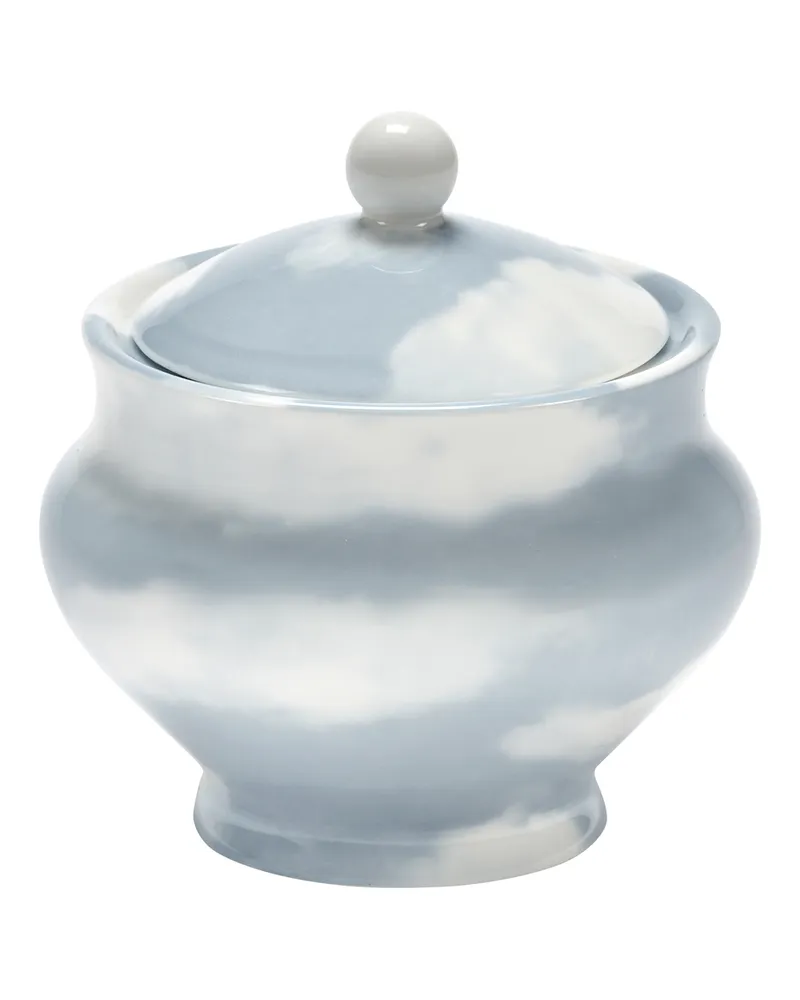 Serax Zuckerdose LES OBJETS MOULEVERSANTS - Blau - emailliertes Porzellan - Designer Wouters & Hendrix 