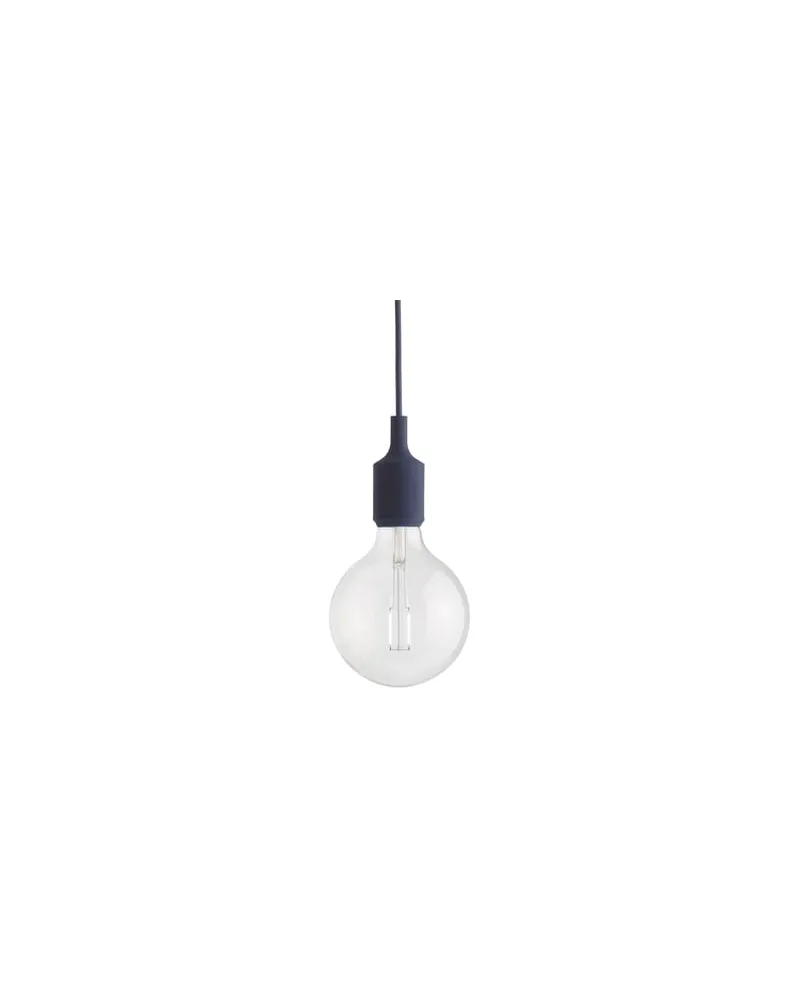 Muuto Pendelleuchte E27 - Blau - Silikon - Designer Mattias Stahlbom 