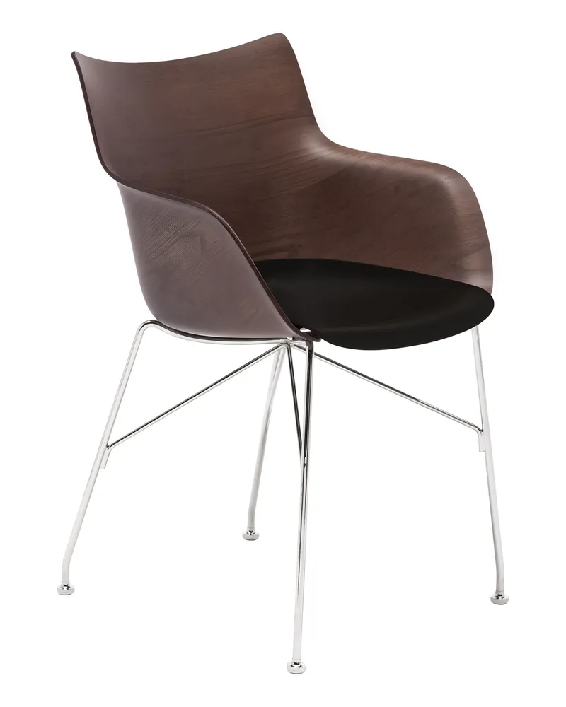 Kartell Sessel Smart Wood - Holz natur - Thermoplast - Designer Philippe Starck 