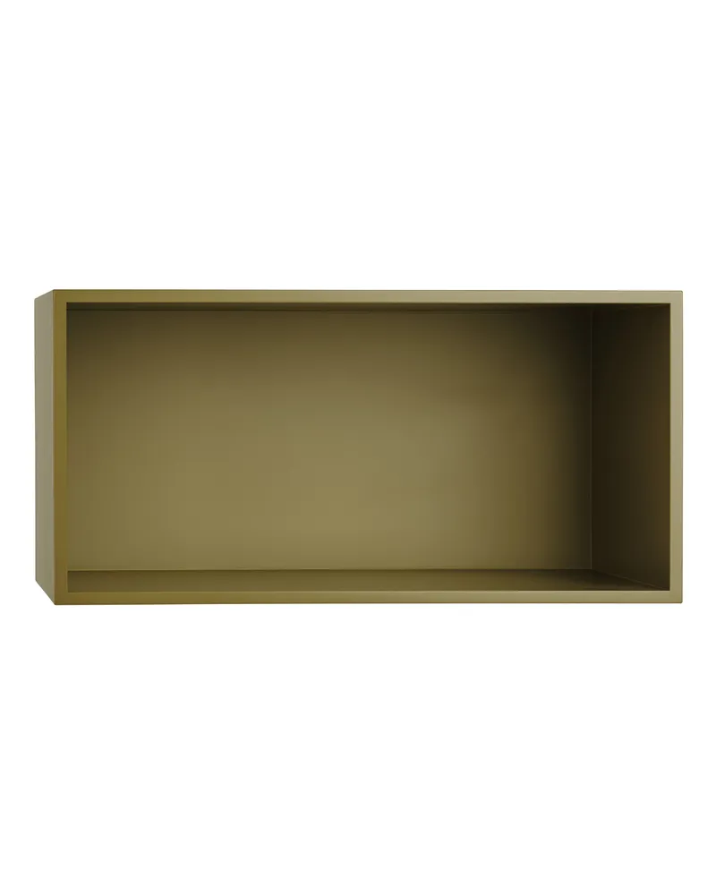 Muuto Regal Mini Stacked - Grün - mitteldichte bemalte Holzfaserplatte - Designer Julien De Smedt 