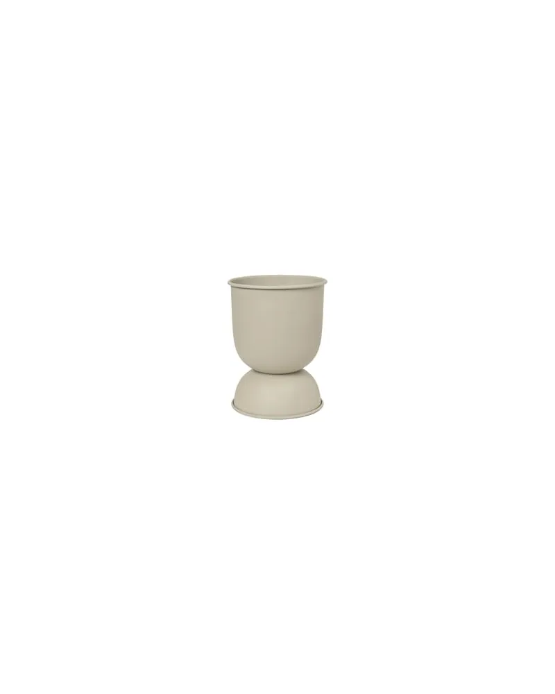ferm LIVING Blumentopf Hourglass - Beige - Eisen 