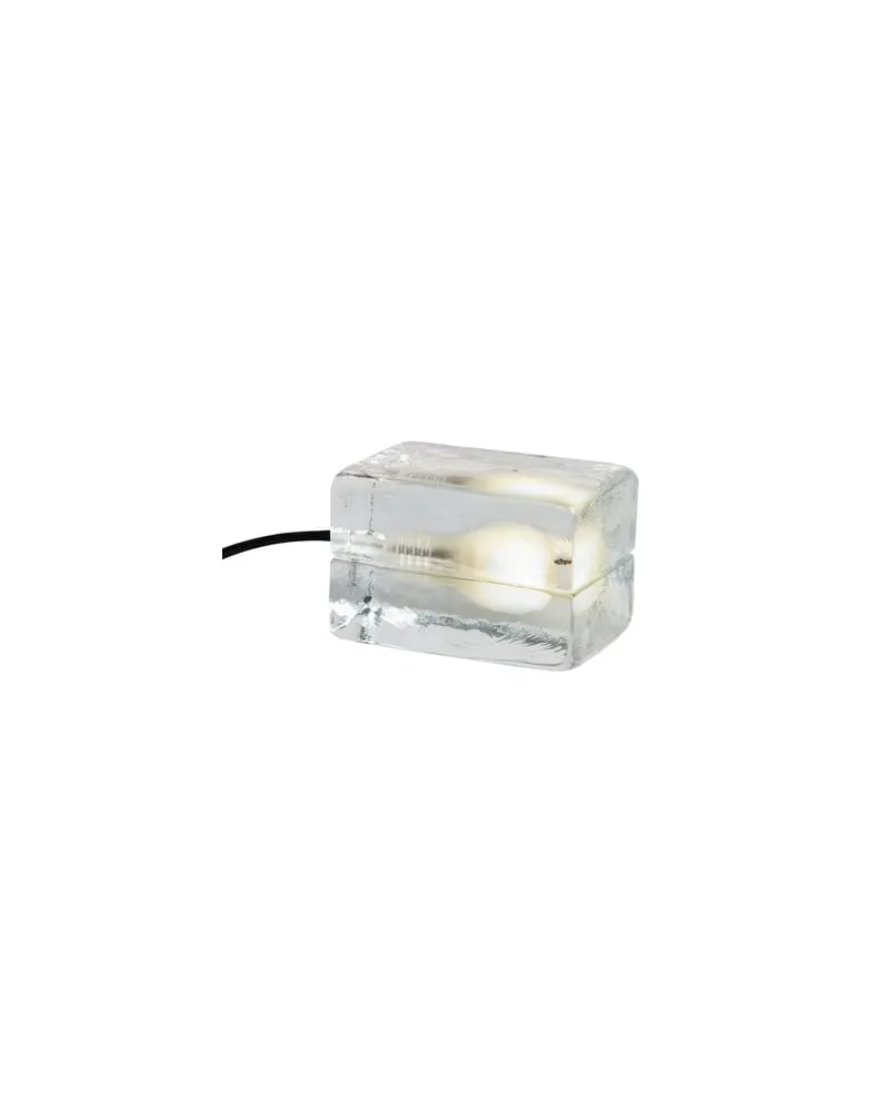 Design House Stockholm Tischleuchte Block Lamp - Transparent - Glas - Designer Harri Koskinen 
