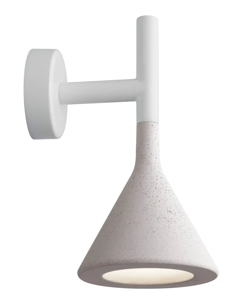 Foscarini Wandleuchte Aplomb - Weiß - Zement - Designer LucidiPevere Studio 