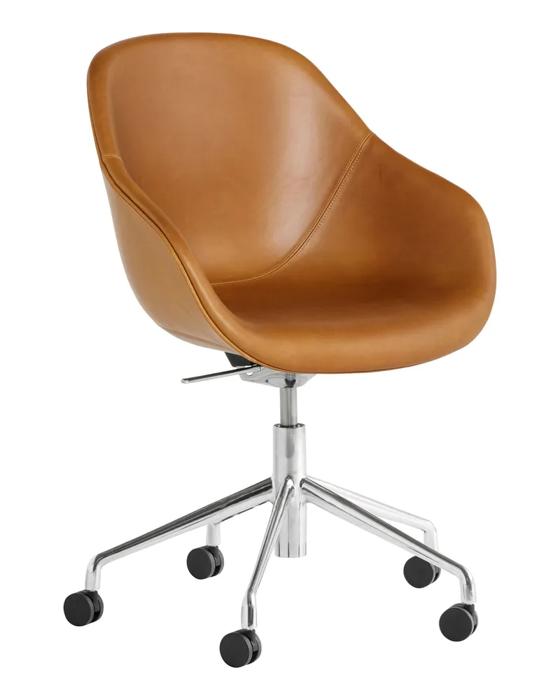 Hay Sessel mit Rollen About a chair - Braun - Verstärktes Polypropylen - Designer Hee Welling 