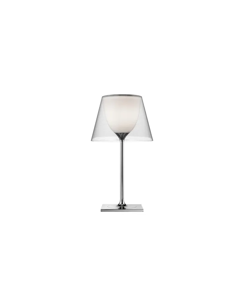 Flos Tischleuchte K Tribe - Transparent - verchromtes Metall - Designer Philippe Starck 
