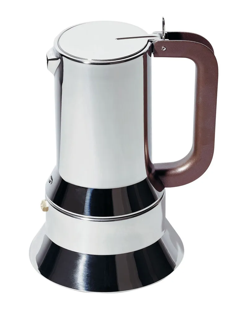 Alessi italienischer Kaffeebereiter 9090 - Metall - rostfreier Stahl - Designer Richard Sapper 
