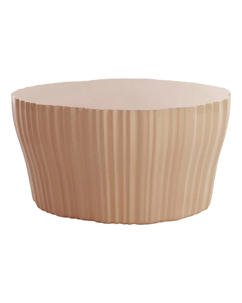 Kartell Couchtisch Corteza - Beige - Recyceltes Polyethylen - Designer Patricia Urquiola 
