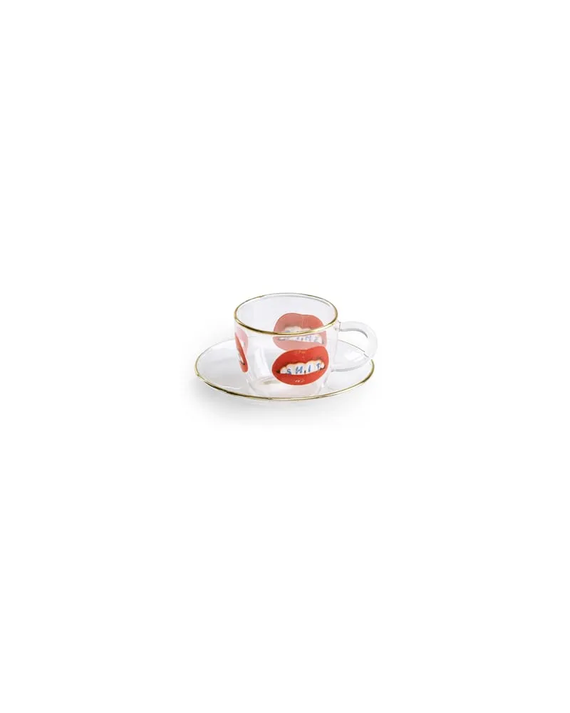 Seletti Kaffeetasse Toilet Paper - Bunt - Borosilikatglas - Designer Floris Hovers 