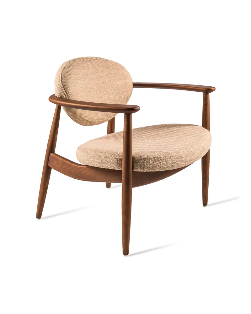 POLSPOTTEN Gepolsterter Sessel Fauteuil bois - Holz natur - Schaumstoff - Designer Pols Potten Studio 