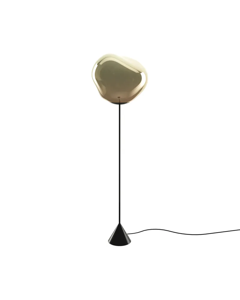 Tom Dixon Stehleuchte Melt - Gold - Geblasenes Polycarbonat - Designer Tom Dixon 