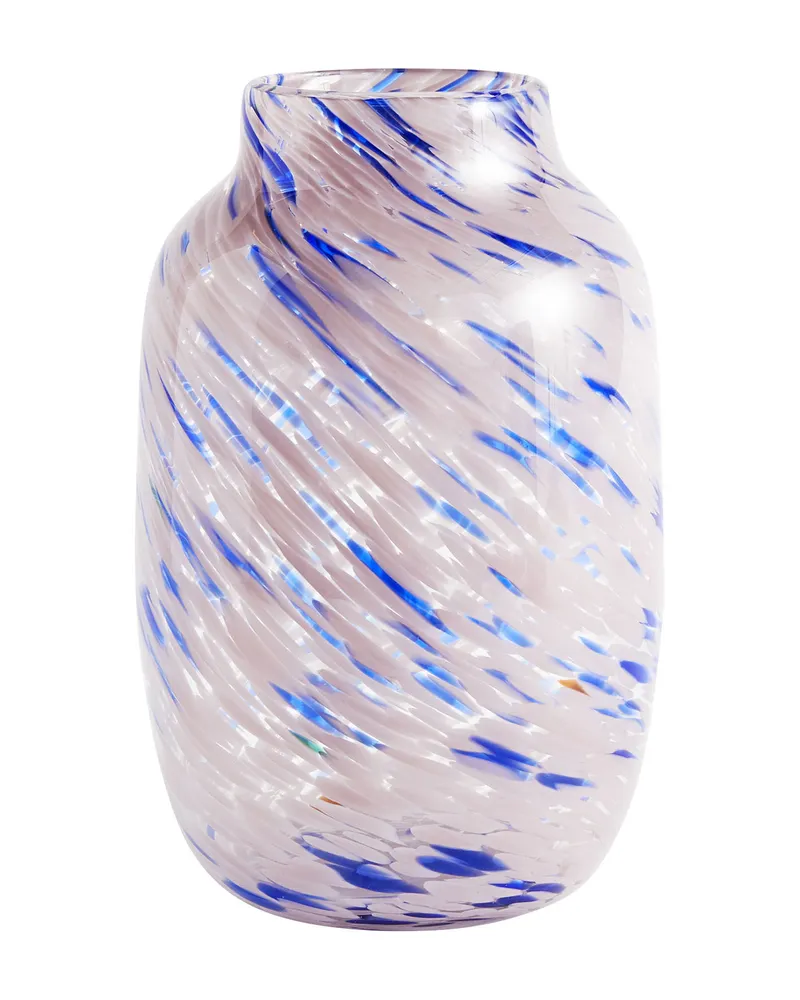 Hay Vase Splash - Rosa - geblasenes Glas 