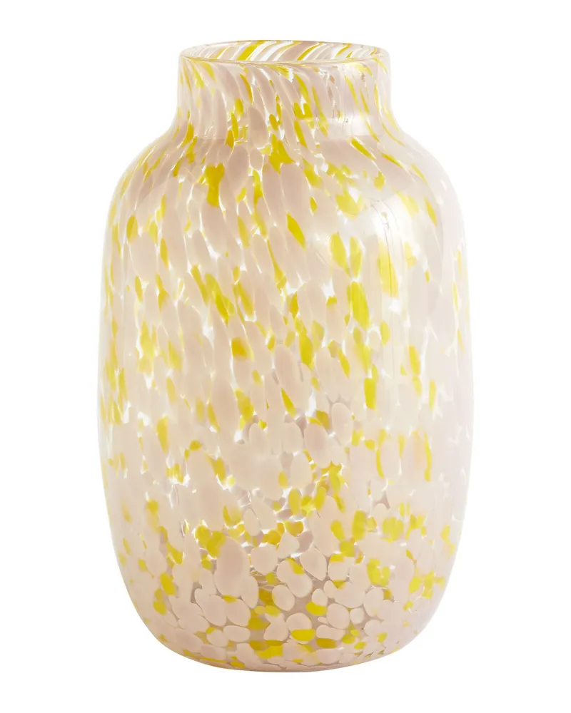 Hay Vase Splash - Rosa - geblasenes Glas 