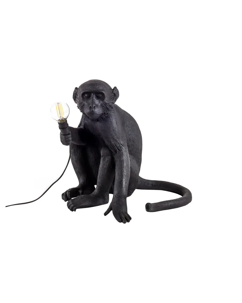 Seletti Outdoor-Hängelampe Animaux - Schwarz - Harz - Designer Marcantonio 