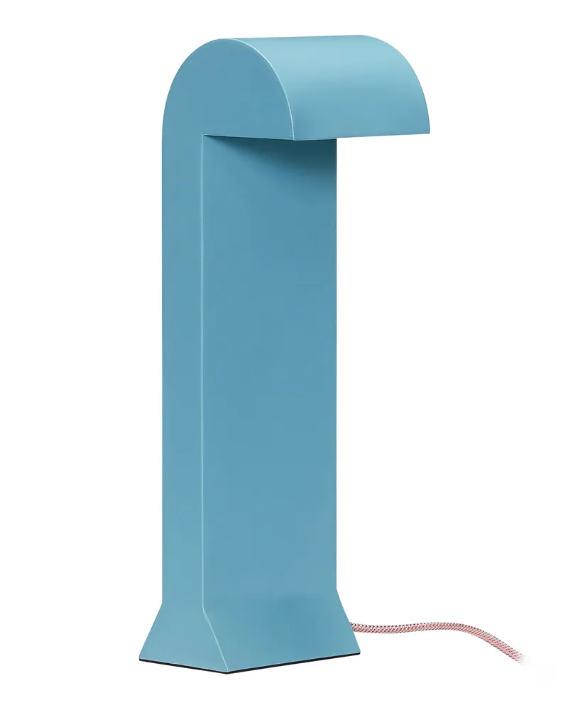 Hübsch Tischleuchte Soothe - Blau - lackiertes Eisen 