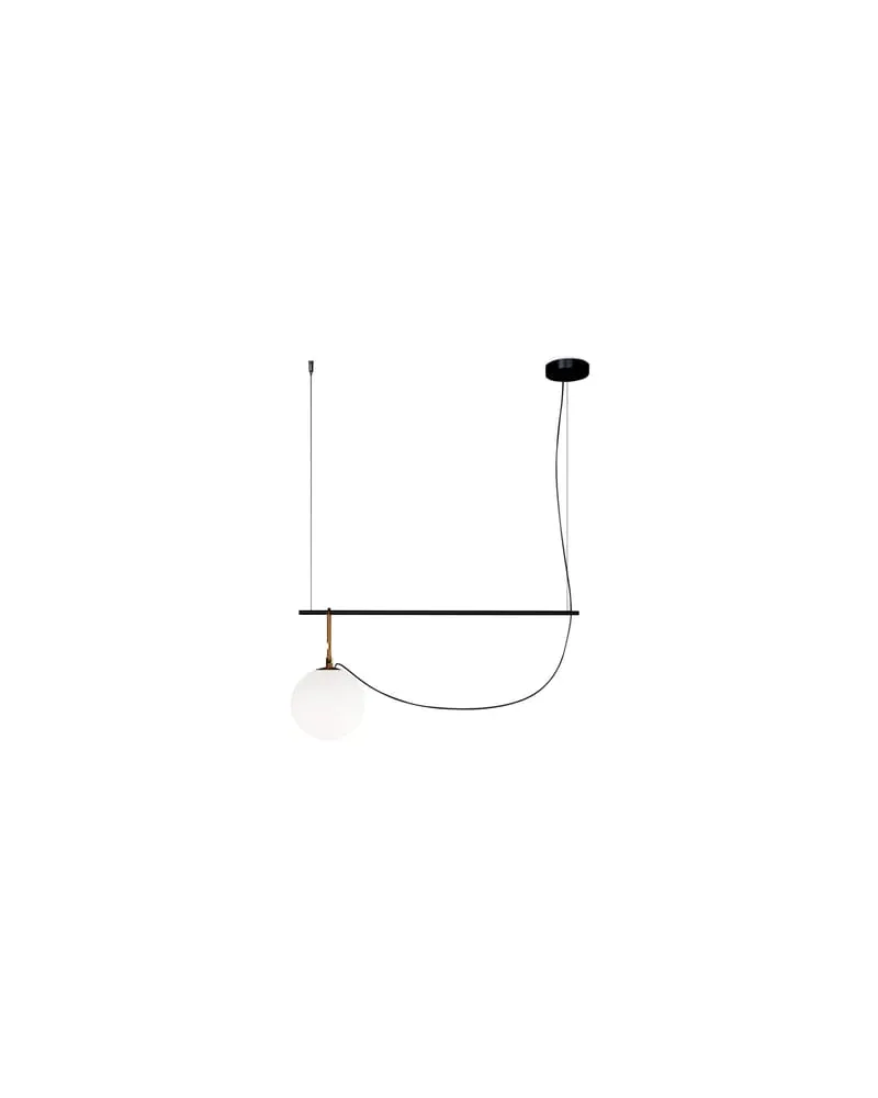 Artemide Pendelleuchte nh - Metall - gebürstetes Messing - Designer Neri & Hu 