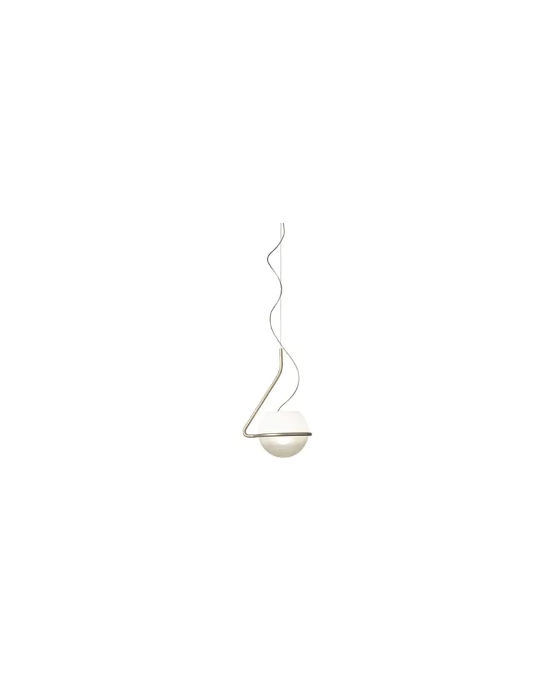 Foscarini Pendelleuchte Tonda - Metall - Mundgeblasenes Opalin-Glas - Designer Ferruccio Laviani 