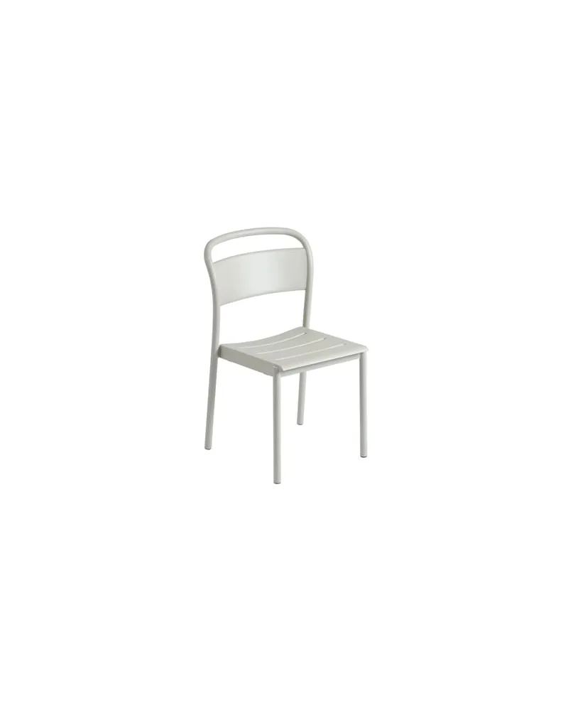 Muuto Stapelbarer Stuhl Linear - Grau - Pulverbeschichteter Stahl - Designer Thomas Bentzen 