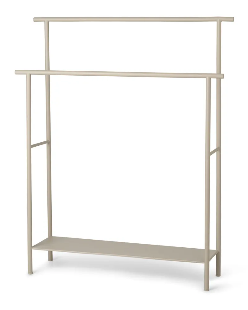 ferm LIVING Handtuchhalter Dora - Beige - Thermolackiertes Metall - Designer Trine Andersen 