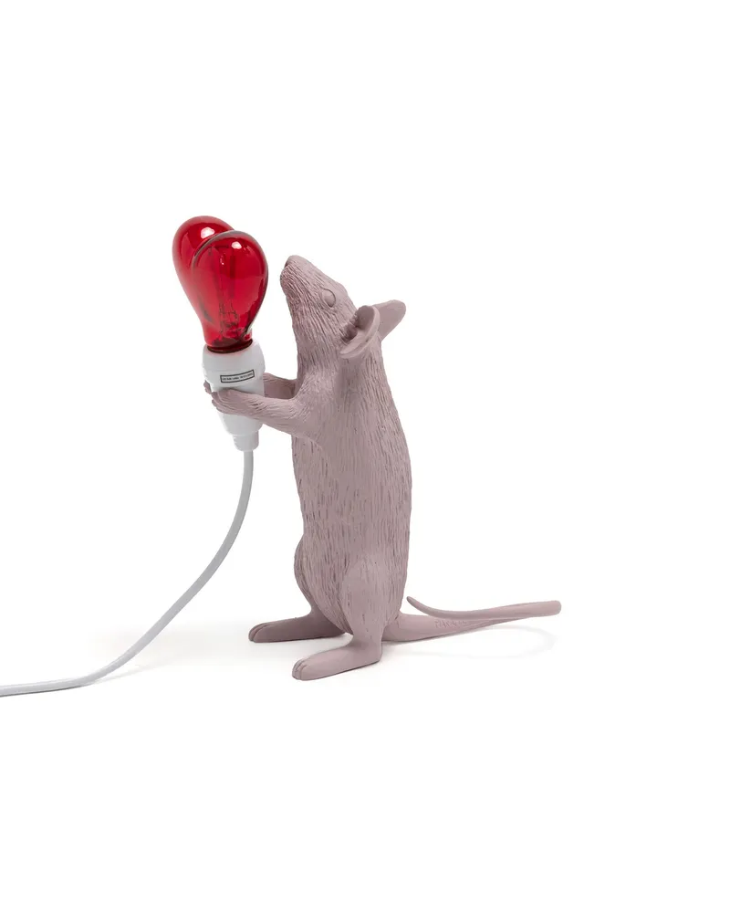 Seletti Tischleuchte Animaux - Rosa - Harz - Designer Marcantonio 