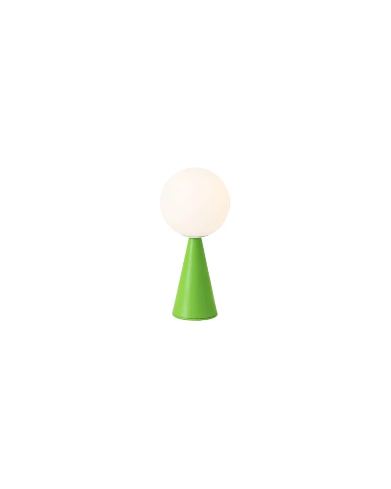 FontanaArte Tischleuchte Bilia - Grün - Satiniertes mungeblasenes Glas - Designer Gio Ponti 