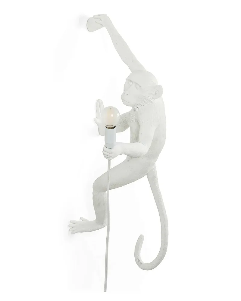 Seletti Wandleuchte mit Stromkabel Animaux - Weiß - Harz - Designer Marcantonio 