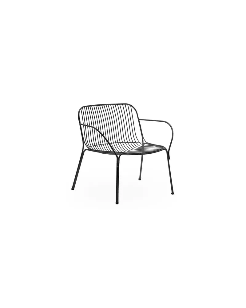 Kartell Lounge Sessel HiRay - Schwarz - bemalter galvanisierter Stahl - Designer Ludovica & Roberto Palomba 