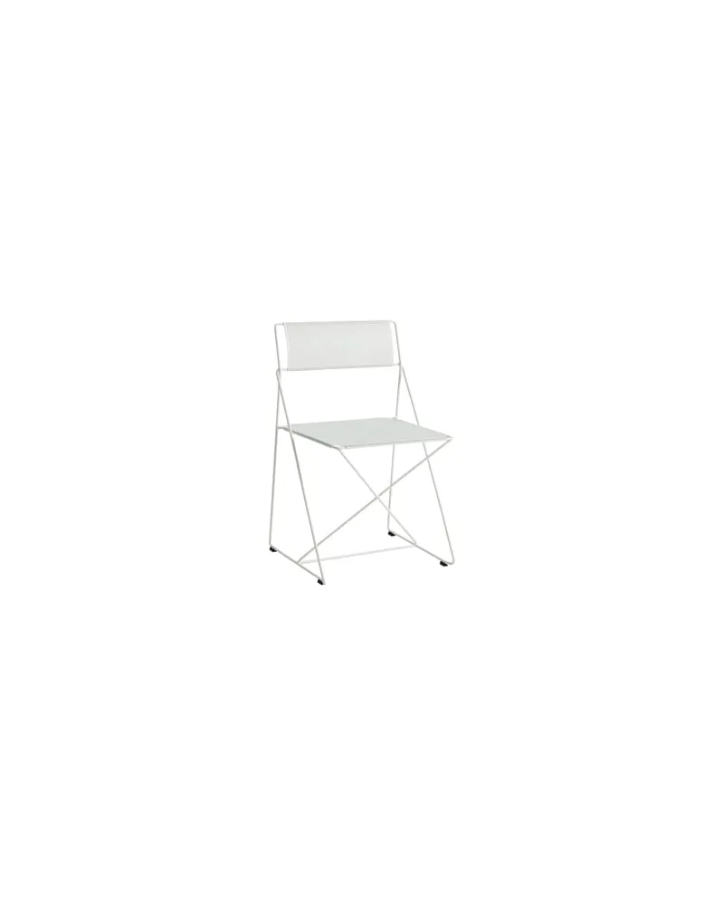 Hay Stapelbarer Stuhl X-Line - Weiß - Stahl - Designer Niels Jørgen Haugesen 