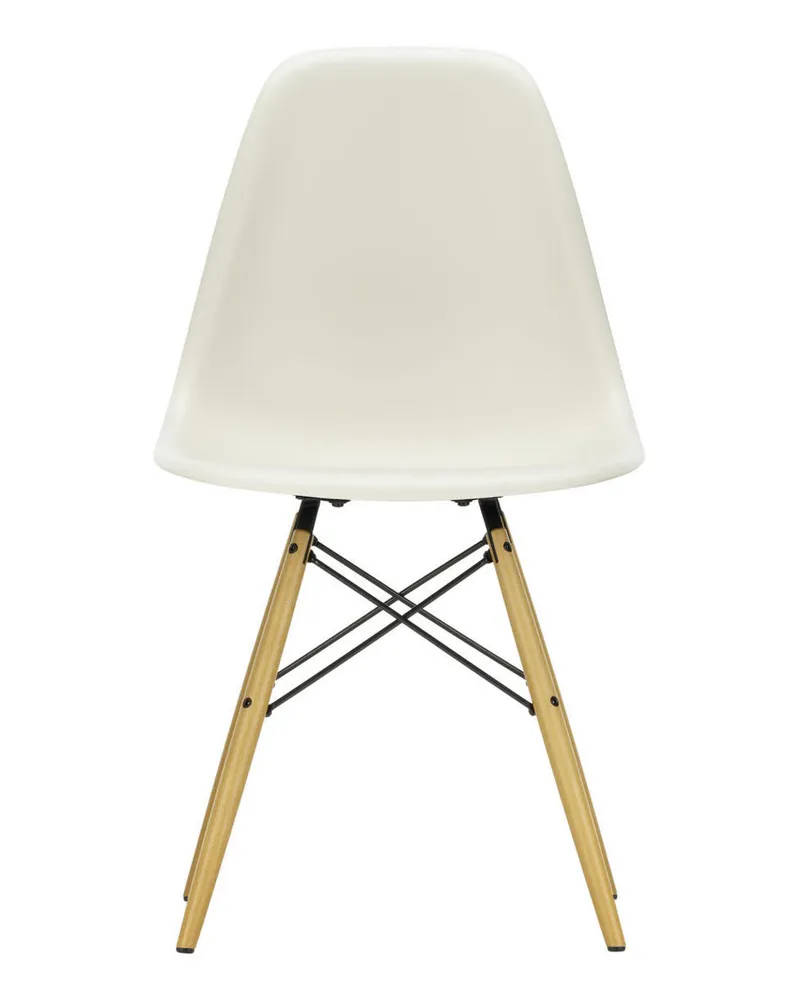 Vitra Stuhl Eames Plastic - Grau - Recycelter Kunststoff (Post-Consumer) - Designer Charles & Ray Eames 