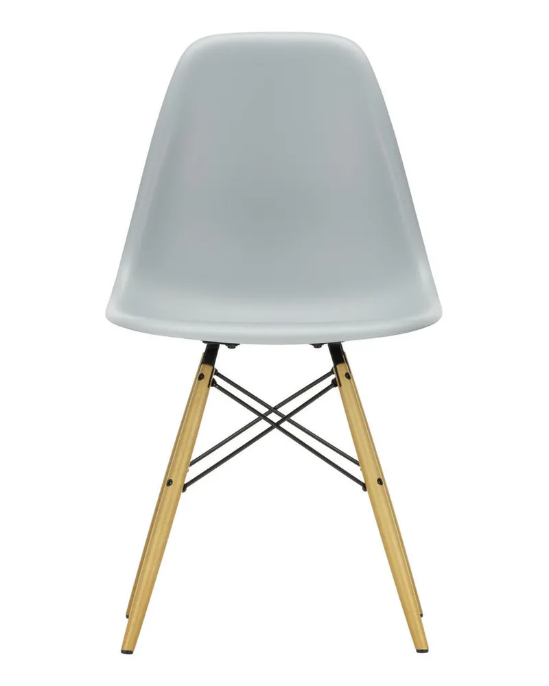 Vitra Stuhl Eames Plastic - Grau - Recycelter Kunststoff (Post-Consumer) - Designer Charles & Ray Eames 