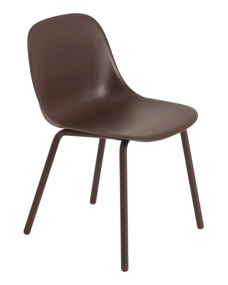 Muuto Stuhl Fiber - Grau - 100 % recycelter Kunststoff - Designer Iskos-Berlin 