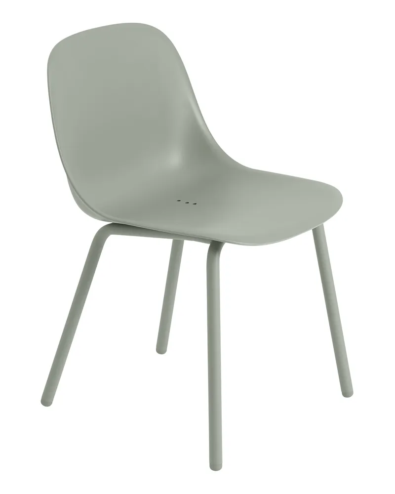 Muuto Stuhl Fiber - Grau - 100 % recycelter Kunststoff - Designer Iskos-Berlin 