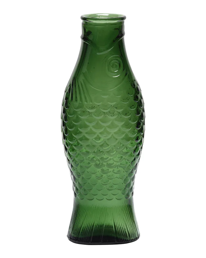 Serax Karaffe Fish & Fish table - Grün - Pressglas - Designer Paola Navone 