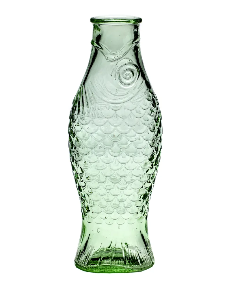Serax Karaffe Fish & Fish table - Grün - Pressglas - Designer Paola Navone 