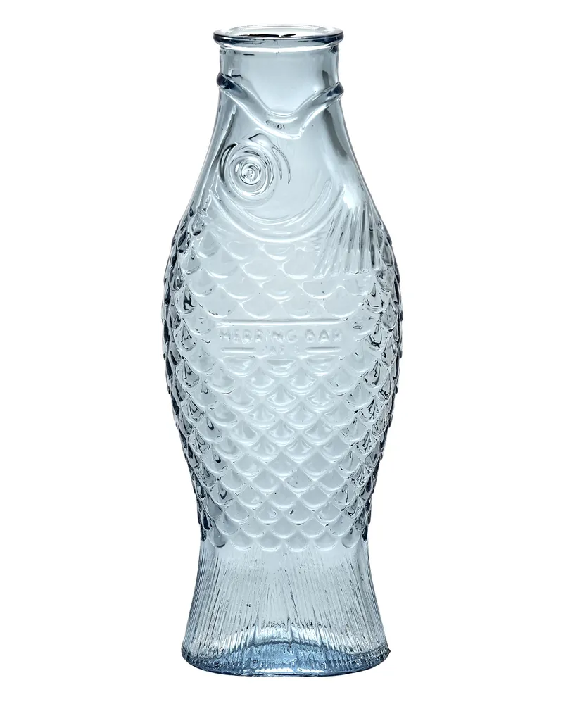 Serax Karaffe Fish & Fish table - Grün - Pressglas - Designer Paola Navone 