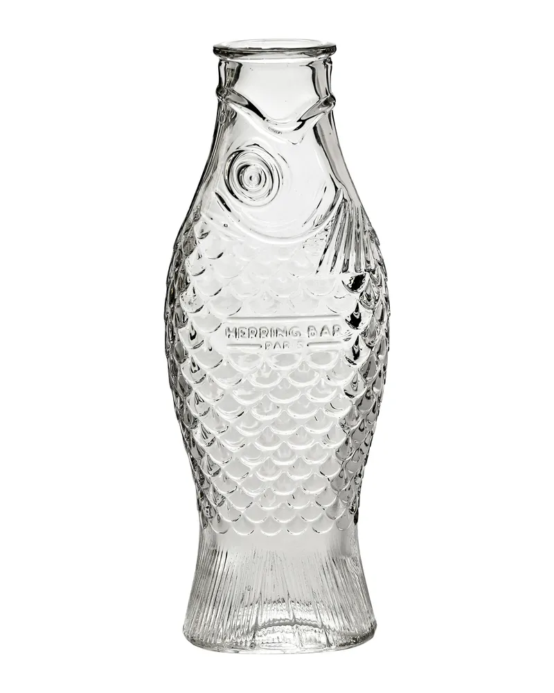 Serax Karaffe Fish & Fish table - Grün - Pressglas - Designer Paola Navone 