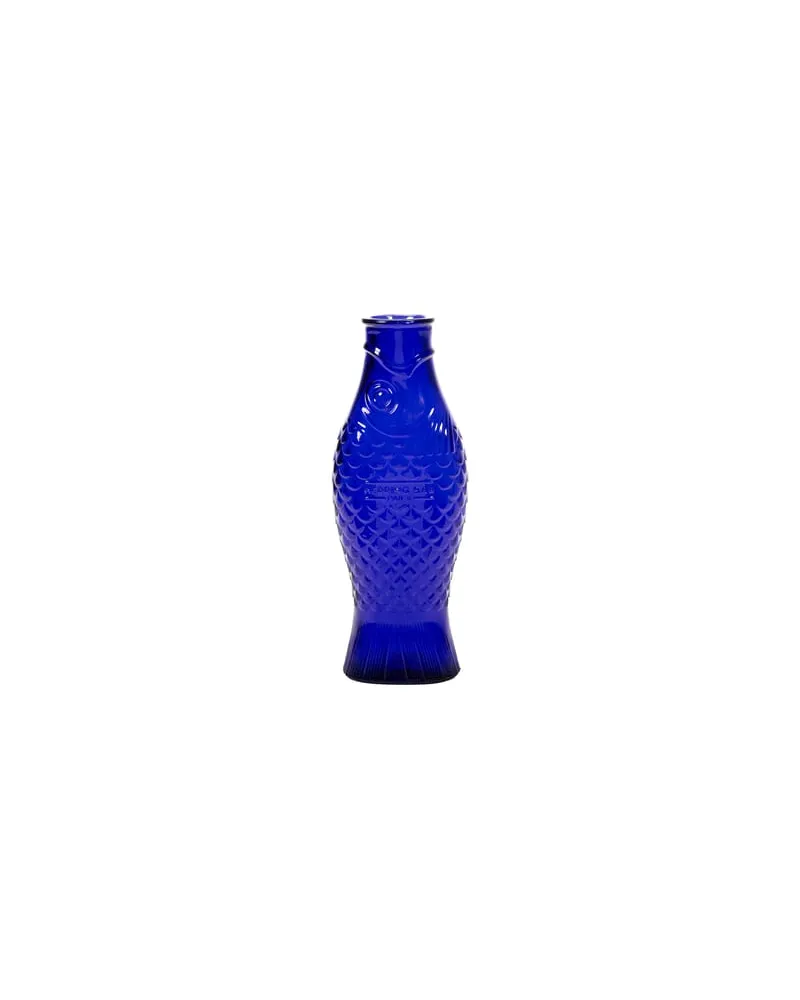 Serax Karaffe Fish & Fish table - Blau - Pressglas - Designer Paola Navone 