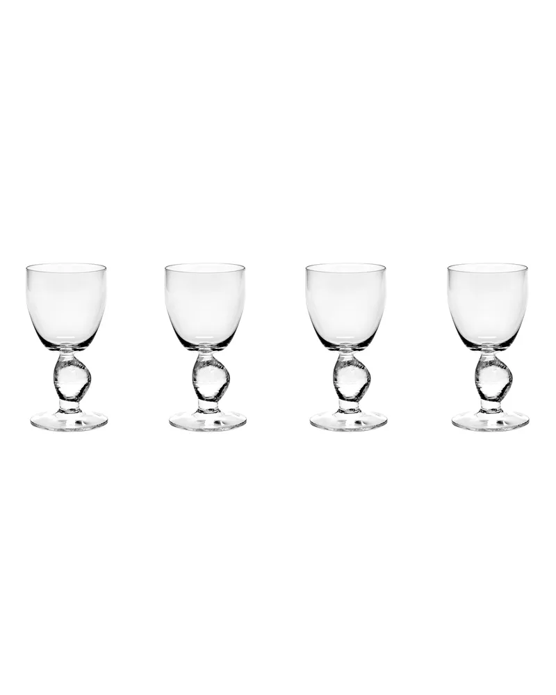 Serax Weißweinglas OUT OF LINES - Transparent - mundgeblasenes Glas - Designer Uncharted 