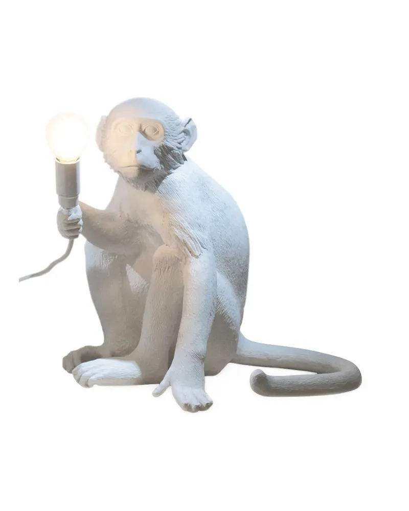 Seletti Tischleuchte Animaux - Weiß - Harz - Designer Marcantonio 