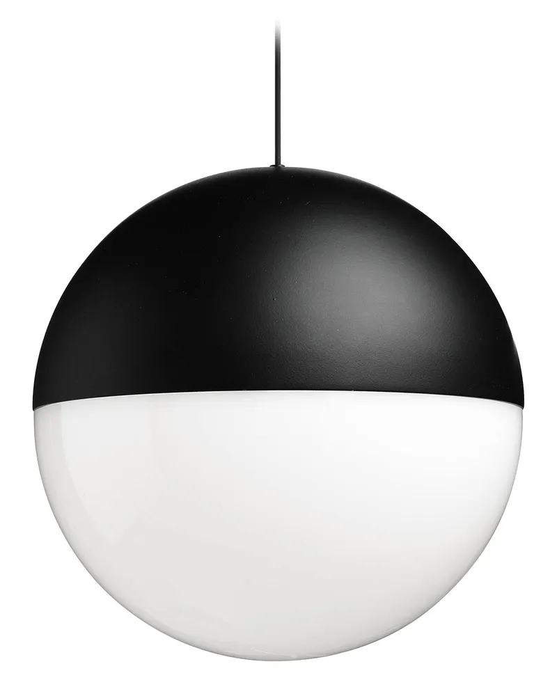 Flos Pendelleuchte String Light - Schwarz - bemaltes Aluminium - Designer Michael Anastassiades 
