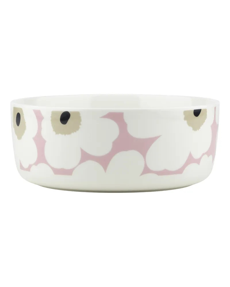 Marimekko Salatschüssel Unikko - Rosa - Sandstein - Designer Maija Isola 