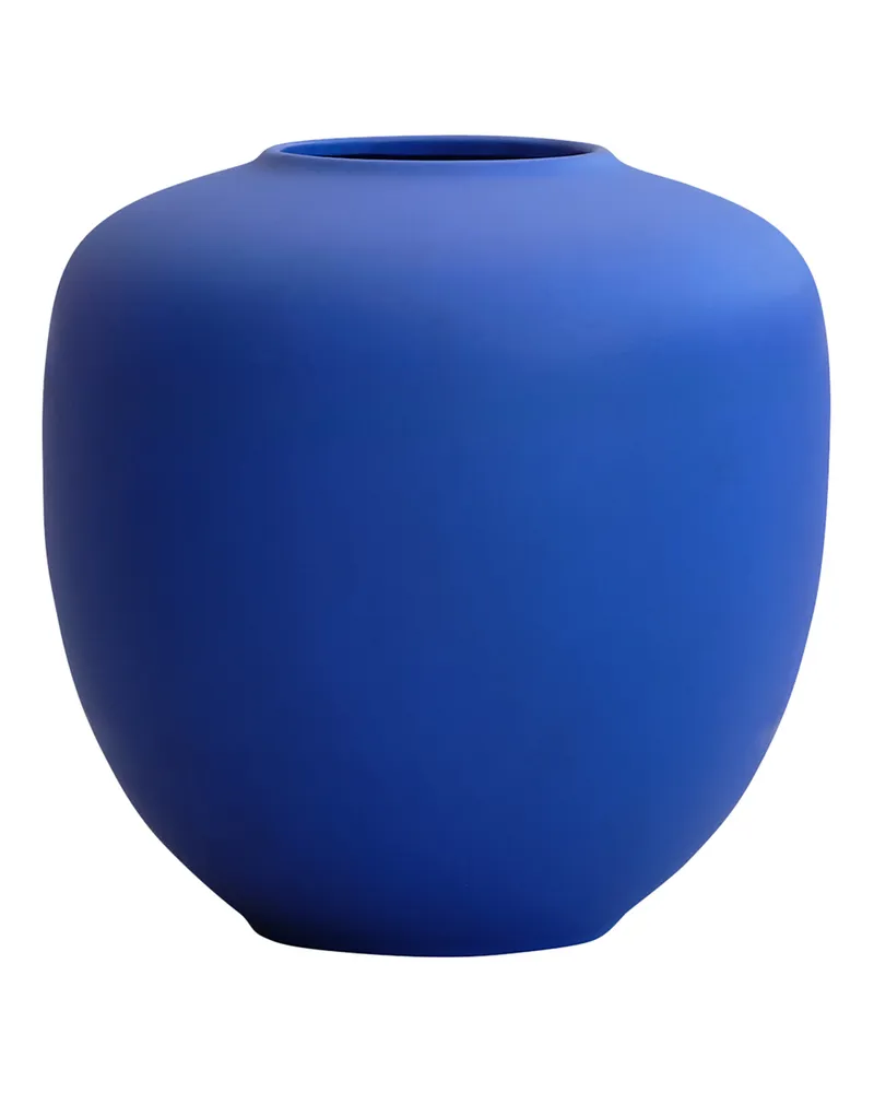 101 Copenhagen Vase Sunao - Blau - emaillierte Keramik - Designer Tommy Hyldahl 
