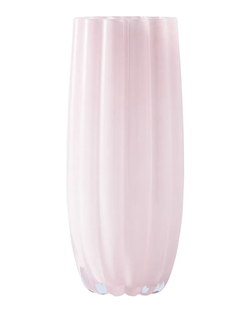 POLSPOTTEN Vase Melon - Rosa - Bemaltes Glas 