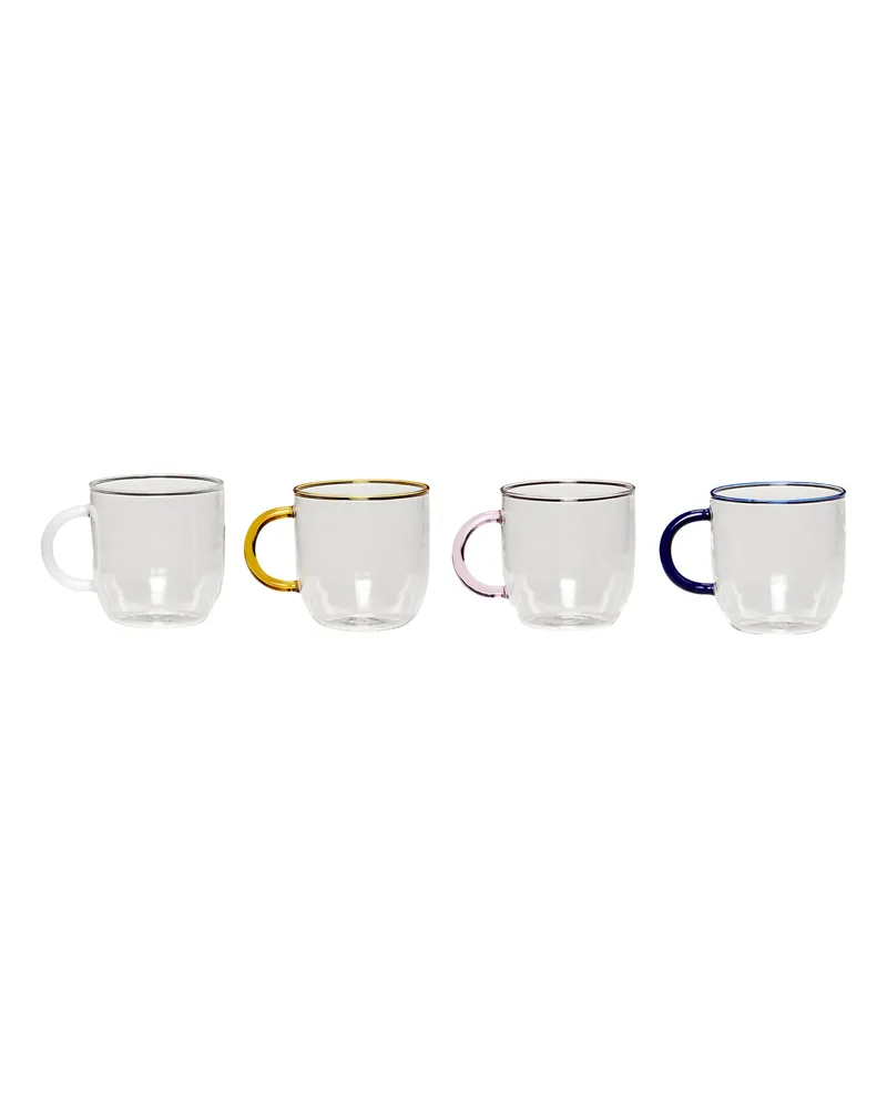 Hübsch Becher Kiosk - Bunt - mundgeblasenes Glas 