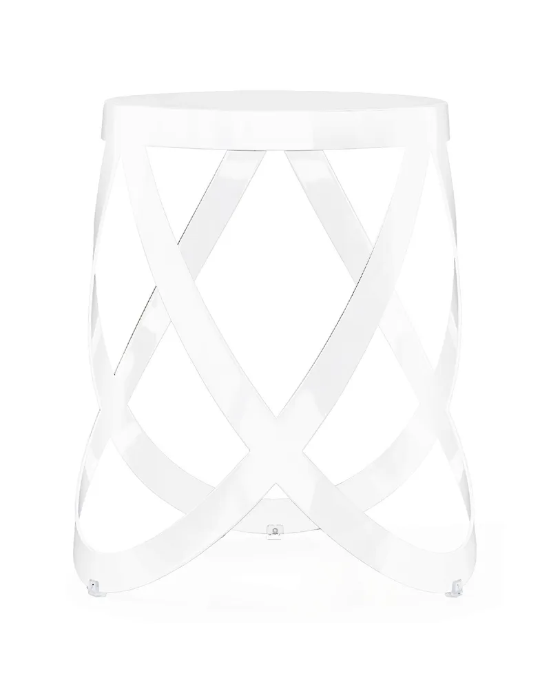 Cappellini Hocker Ribbon - Weiß - Metall - Designer Nendo 