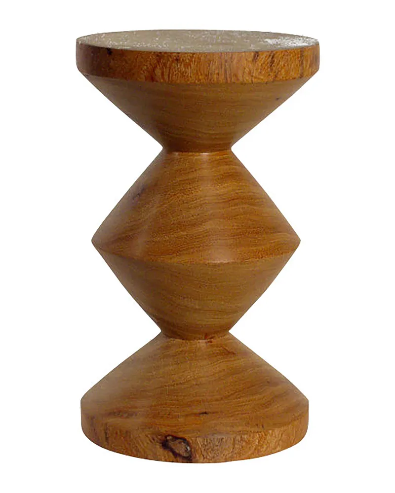 POLSPOTTEN Hocker Zig Zag - Holz natur - Dimbholz - Designer Pols Potten Studio 