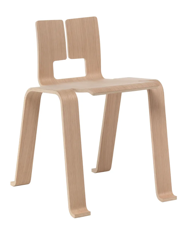 Cassina Stapelbarer Stuhl i Maestri - Holz natur - Eichenholzfurnier - Designer Charlotte Perriand 