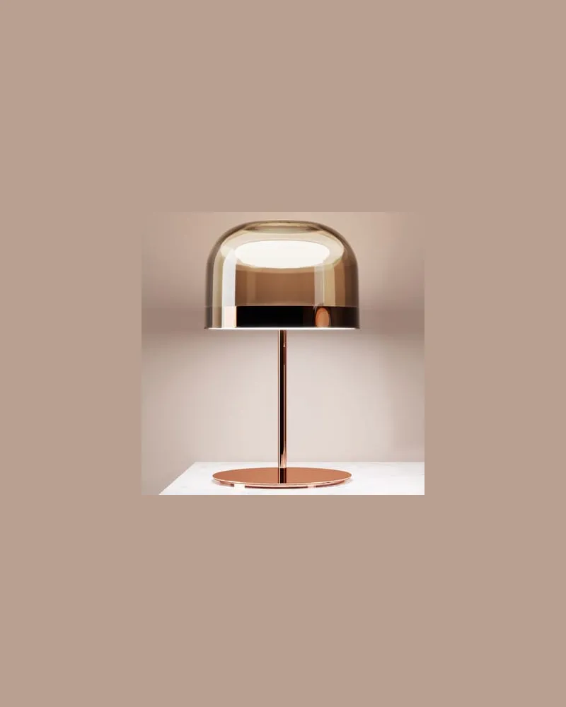 FontanaArte Tischleuchte Equatore - Kupfer - geblasenes Glas - Designer Gabriele & Oscar Buratti 